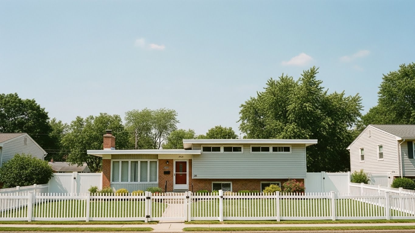 Vinyl fence installation at a Chester County PA home
