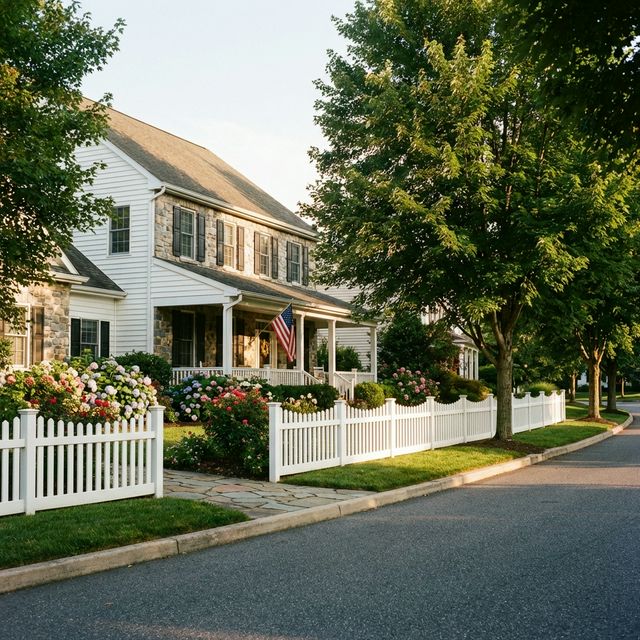 Beautiful fenced home in Chester County PA